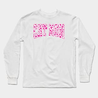 Dainty Valentine Cat Mom Long Sleeve T-Shirt